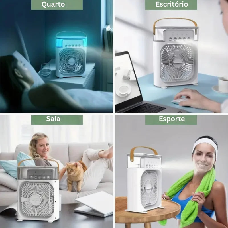 CoolAir Prime™ – Ventilador, Umidificador, Climatizador e Aromatizante 4 em 1