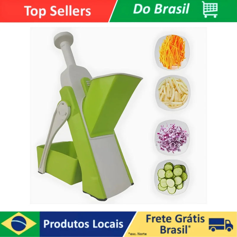 Cortador fatiador multifuncional 5 funçoes