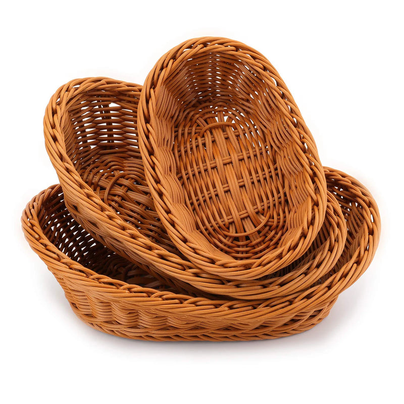 Cesta de vime trançada a mão