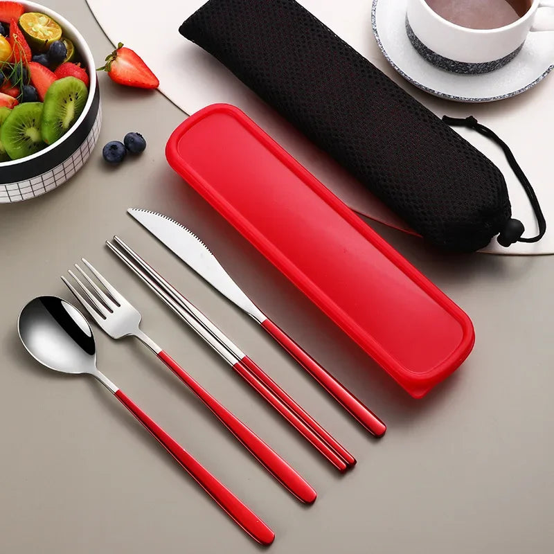 Conjunto de talheres de aço inoxidável