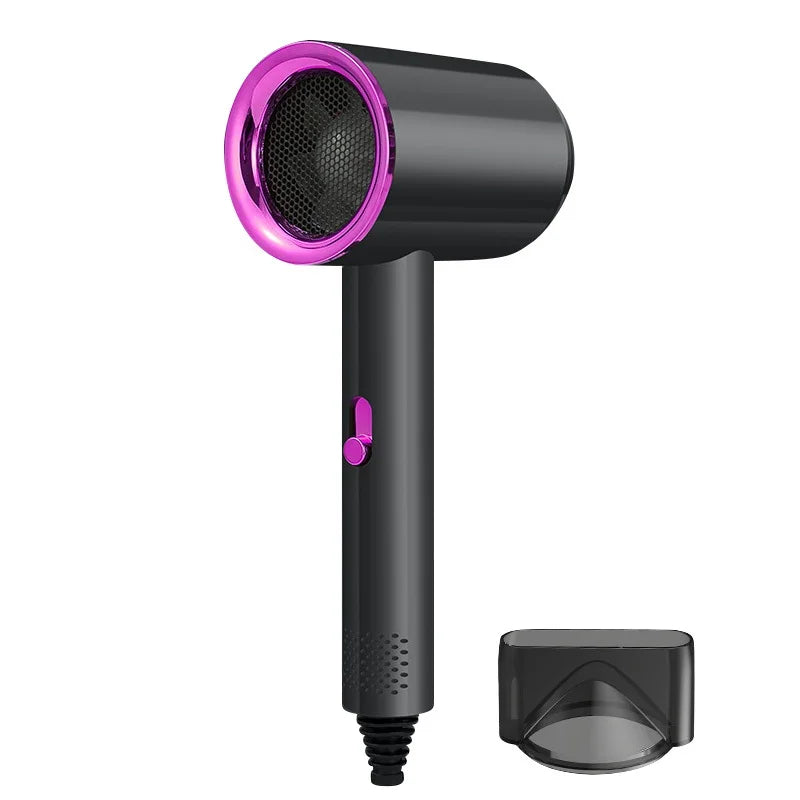 Secador de cabelo de alta qualidade Profissional Turboalimentado Escova de cabelo elétrica Secador de vento forte