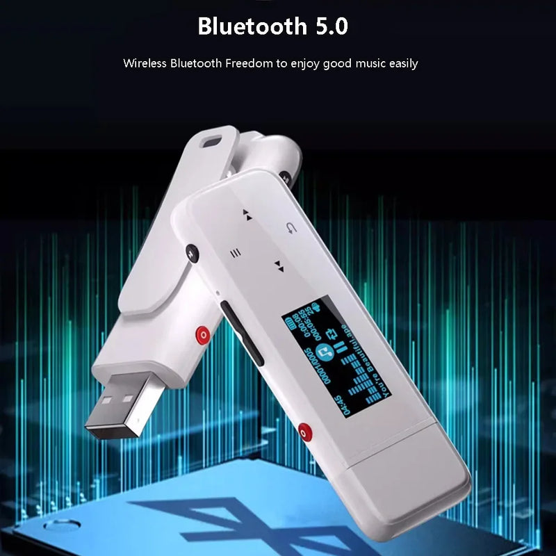 Leitor de música portátil MP3 Walkman USB Leitura Bluetooth 5.0 Gravação HD Esportes Lossless HIFI Leitor de música Rádio FM