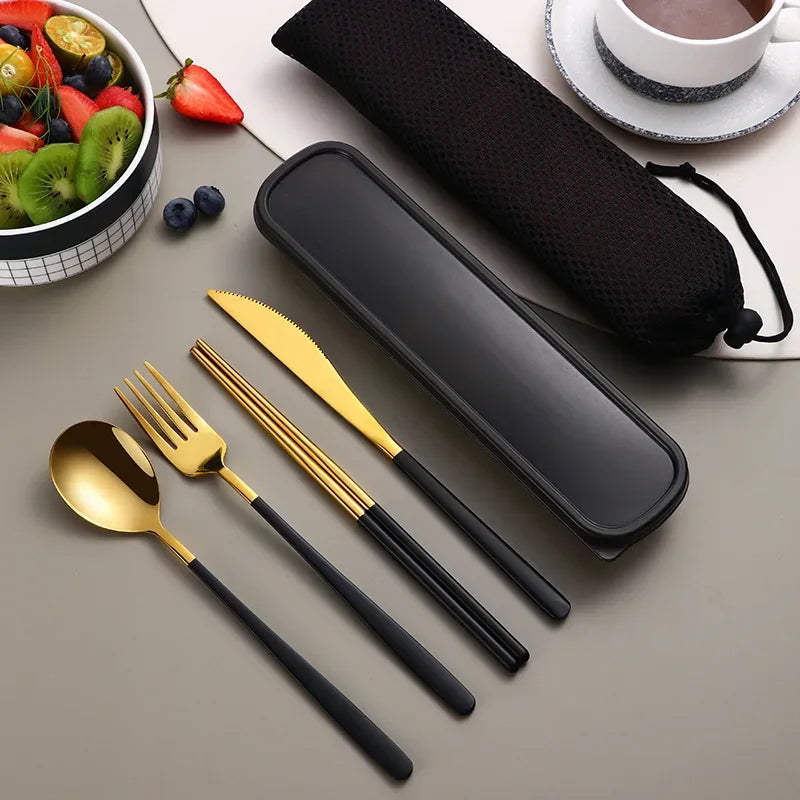 Conjunto de talheres de aço inoxidável