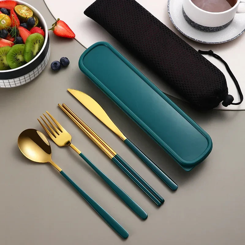 Conjunto de talheres de aço inoxidável