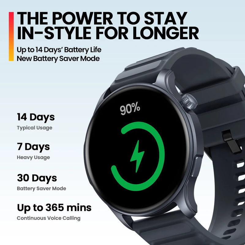 Relógio Zeblaze Btalk 3 Pro Smart Watch AMOLED Display Bluetooth, Chamadas telefônicas, monitoramento de saúde e condicionamento físicoTracking