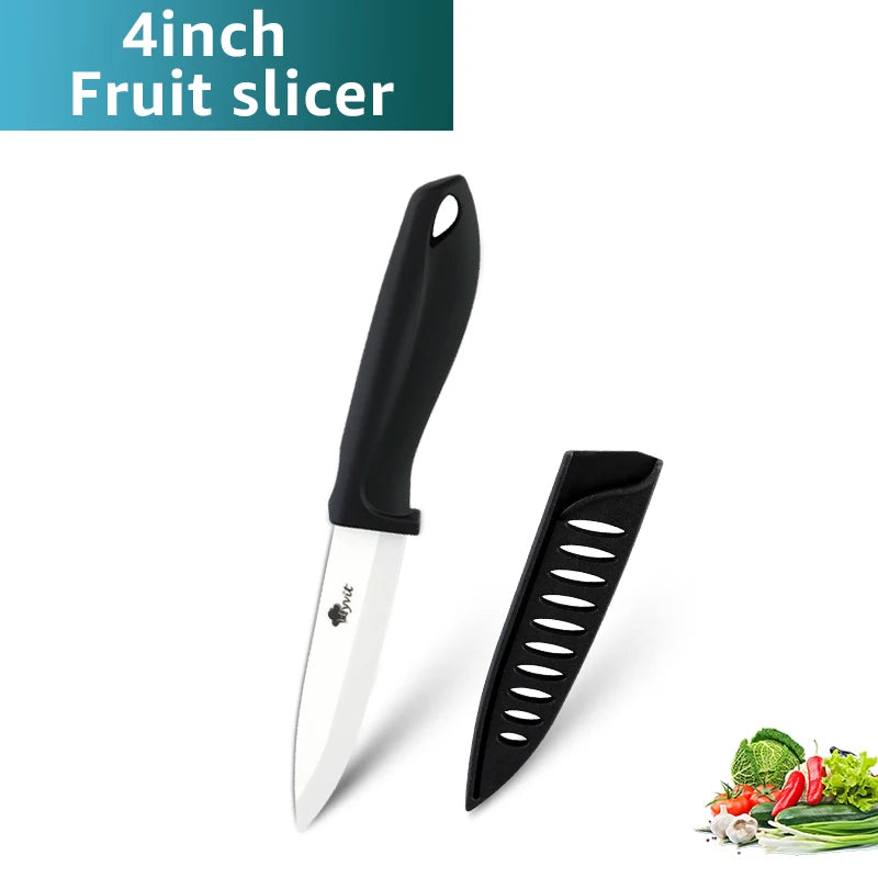 Faca de cerâmica 3/4/5/6 polegadas, fatiador utilitário de chef, faca de pão serrilhada, conjunto de facas de cerâmica de cozinha, lâmina de zircônia, ferramenta de cozinha