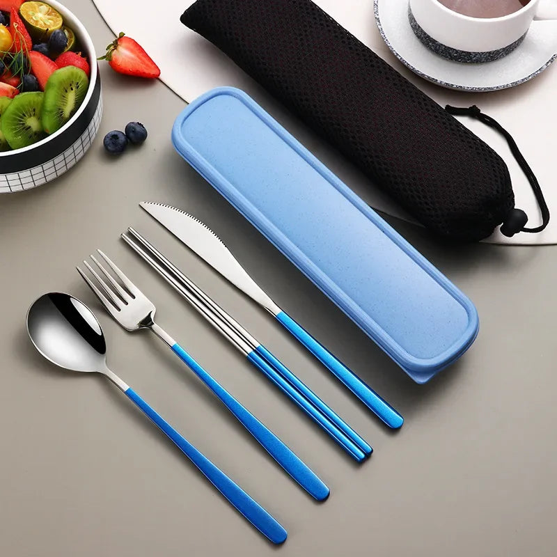 Conjunto de talheres de aço inoxidável