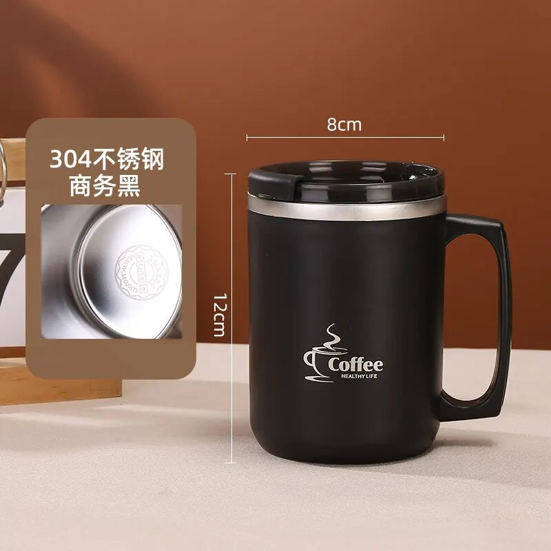 Copo de cafe termico de aço inoxidável