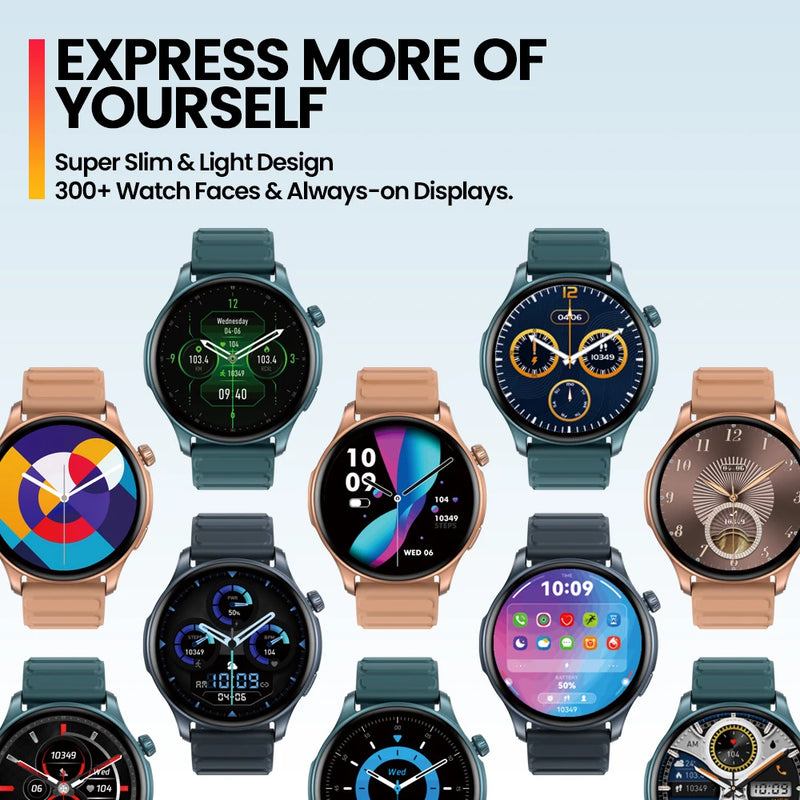 Relógio Zeblaze Btalk 3 Pro Smart Watch AMOLED Display Bluetooth, Chamadas telefônicas, monitoramento de saúde e condicionamento físicoTracking