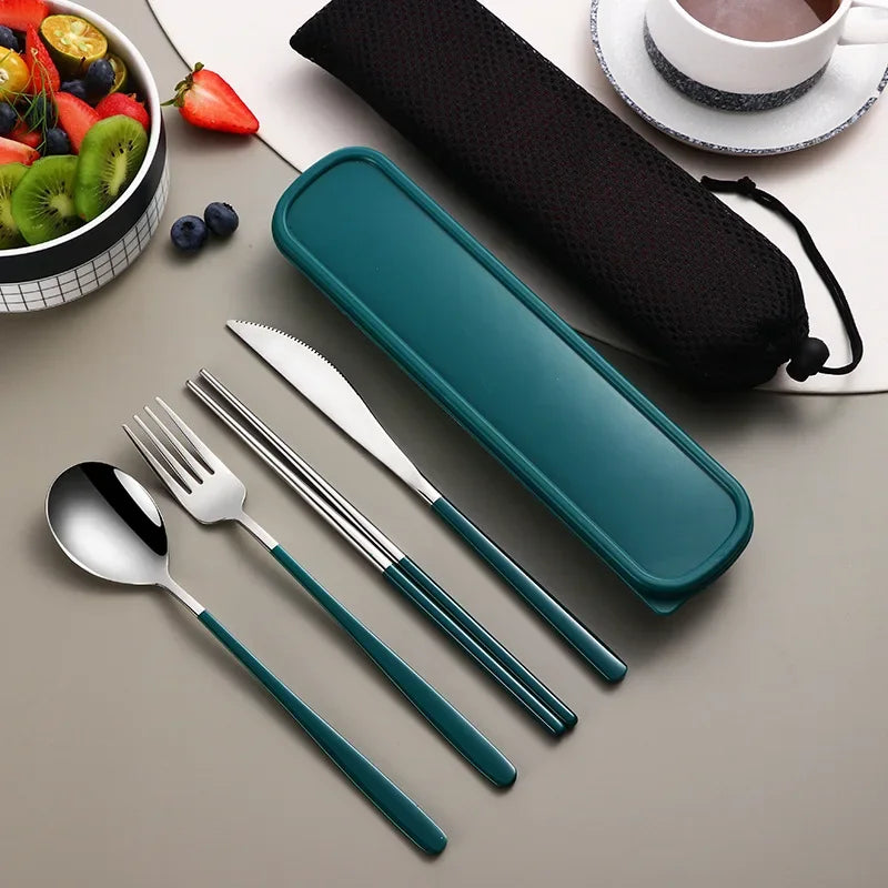 Conjunto de talheres de aço inoxidável