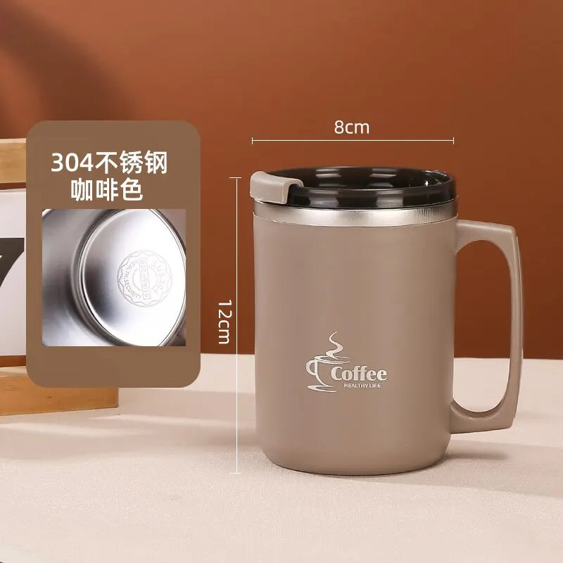 Copo de cafe termico de aço inoxidável