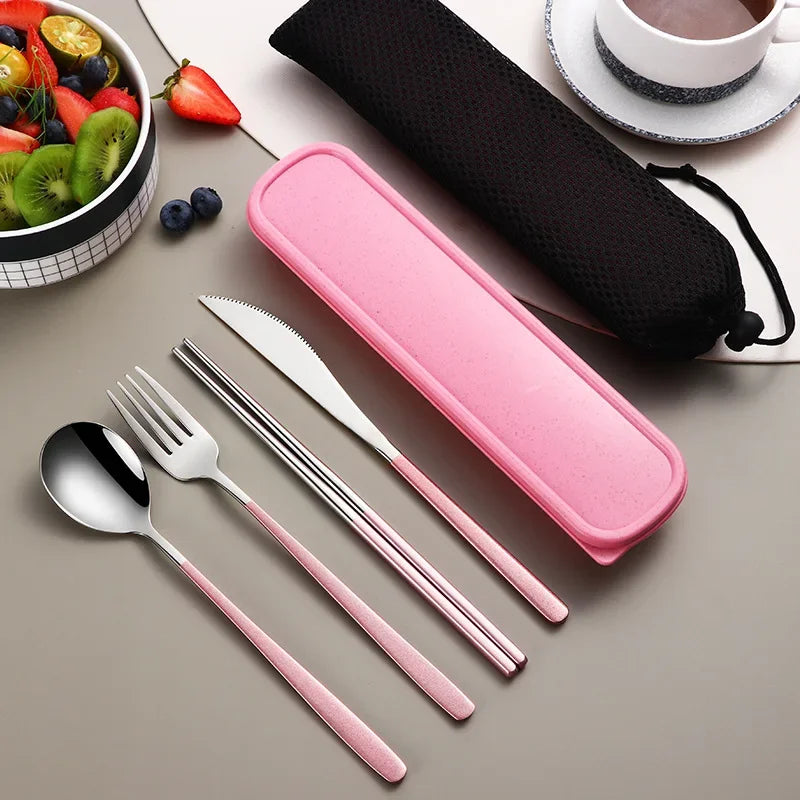 Conjunto de talheres de aço inoxidável