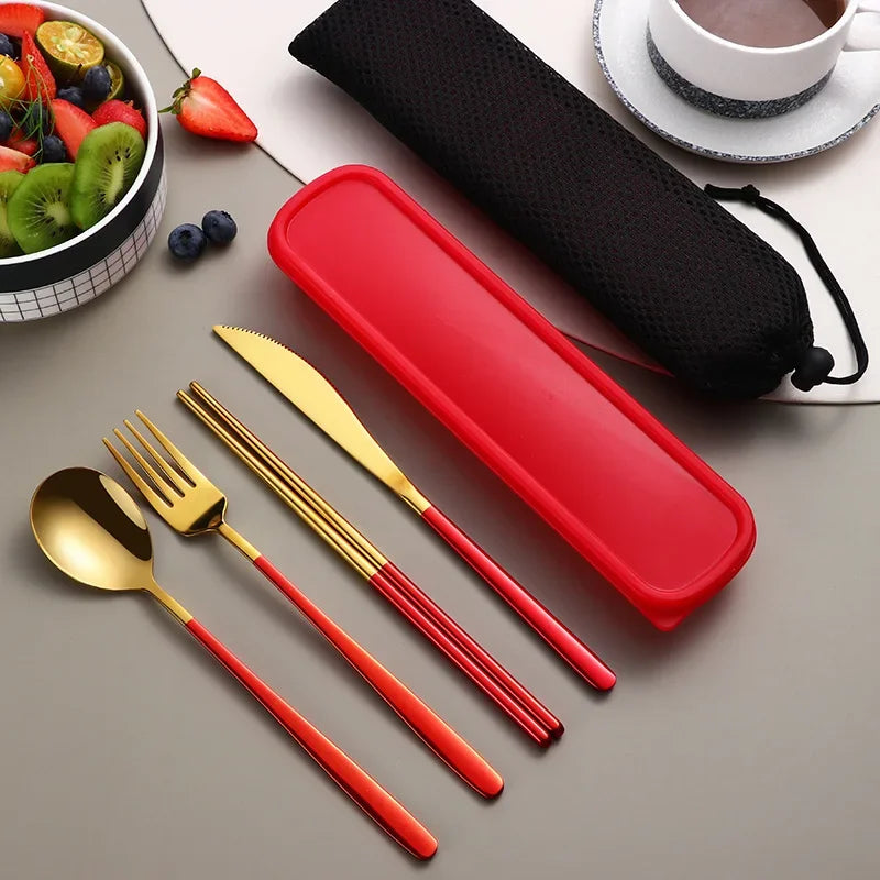 Conjunto de talheres de aço inoxidável