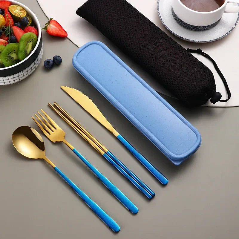 Conjunto de talheres de aço inoxidável