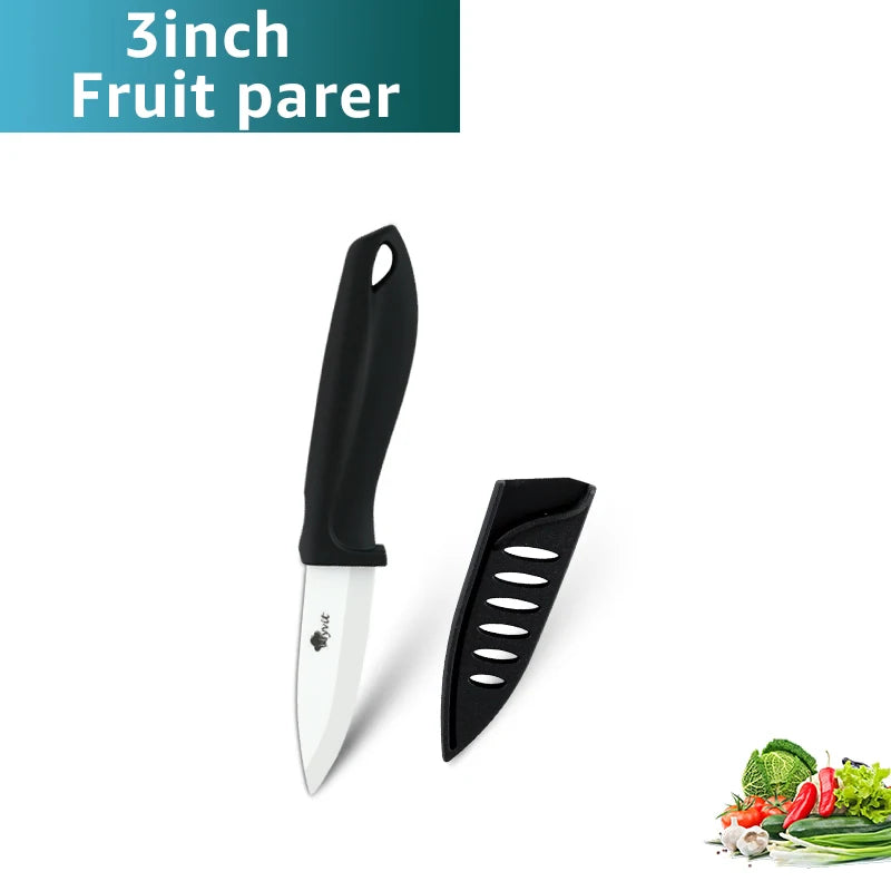 Faca de cerâmica 3/4/5/6 polegadas, fatiador utilitário de chef, faca de pão serrilhada, conjunto de facas de cerâmica de cozinha, lâmina de zircônia, ferramenta de cozinha