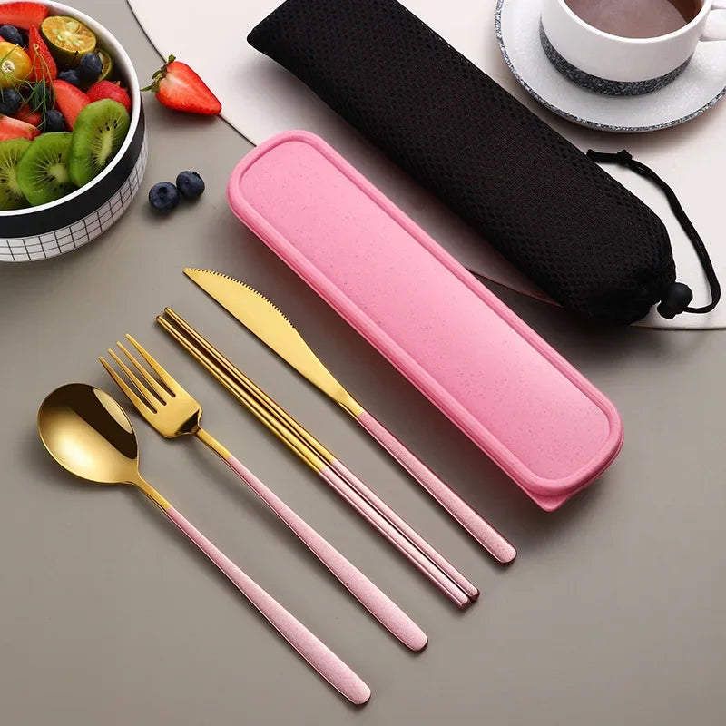 Conjunto de talheres de aço inoxidável