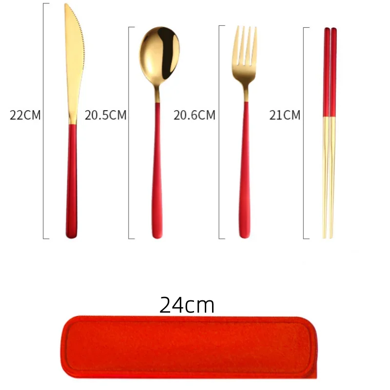 Conjunto de talheres de aço inoxidável