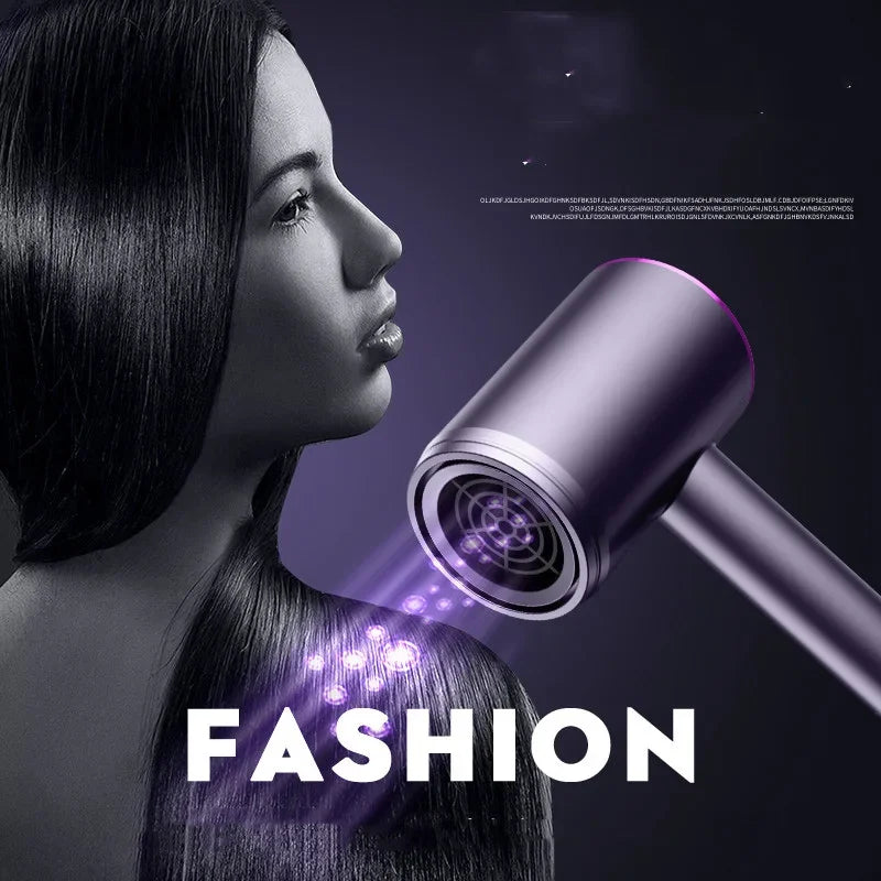 Secador de cabelo de alta qualidade Profissional Turboalimentado Escova de cabelo elétrica Secador de vento forte
