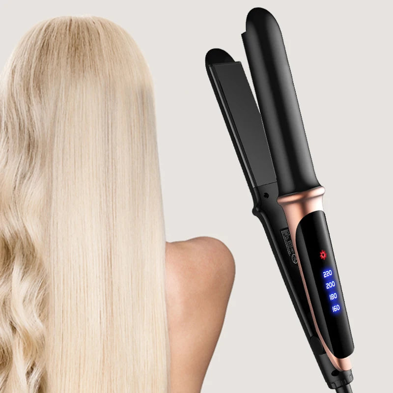 Chapinha alisadora de cabelo 2 em 1, chapinha profissional, modeladora de cachos e alisadora