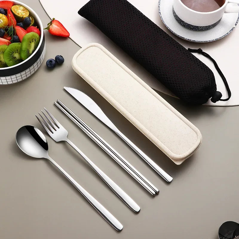 Conjunto de talheres de aço inoxidável