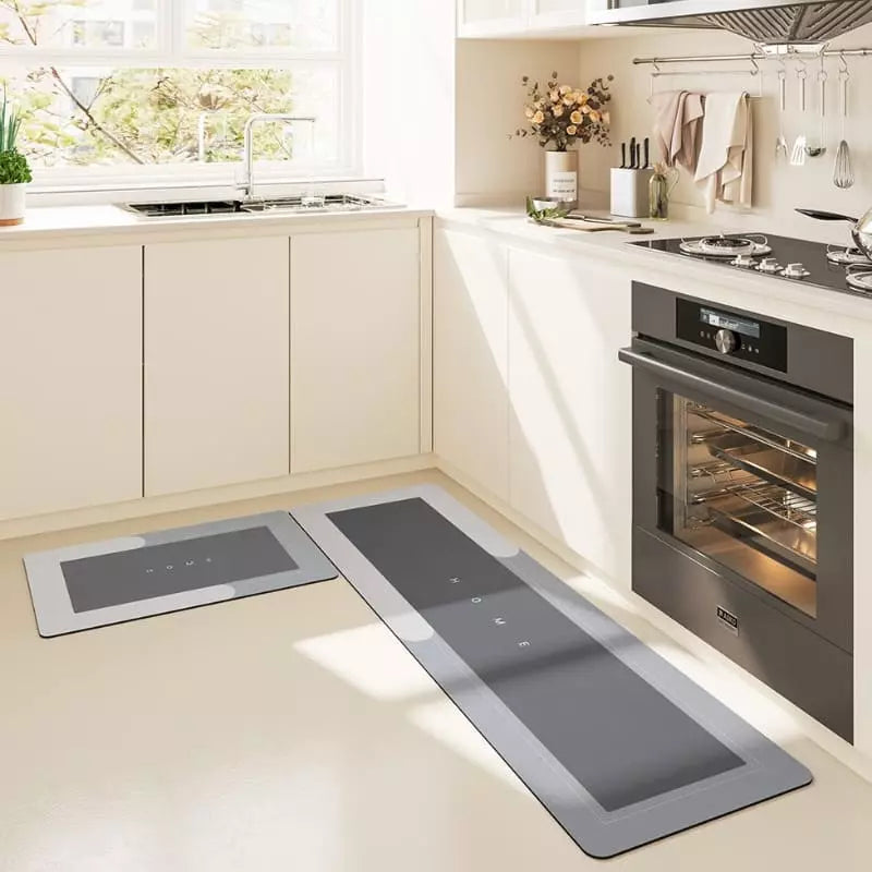 Tapete para cozinha antiderrapante absorvente premium