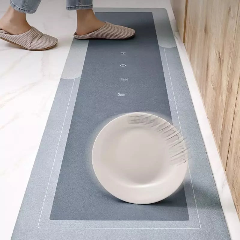 Tapete para cozinha antiderrapante absorvente premium